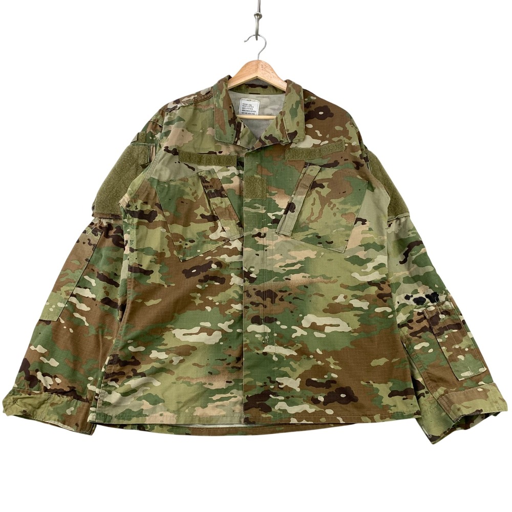 Military OCP Multicam Combat Uniform Coat Mens Medium Long Green Camouflage ACU